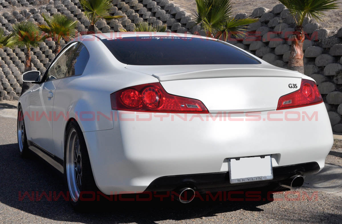 2003-2007 G35 Coupe Ionic shorty rear spoiler