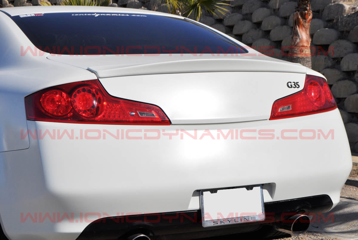 2003-2007 G35 Coupe Ionic shorty rear spoiler