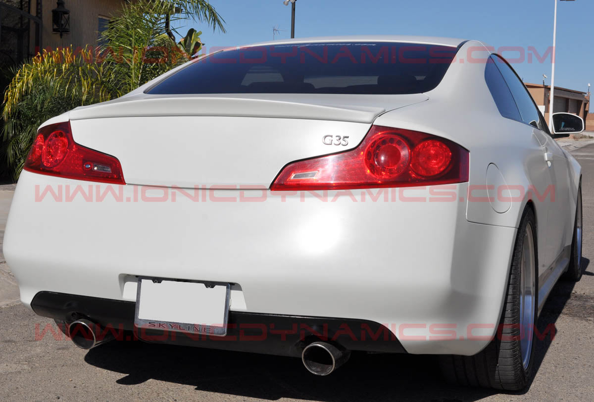 2003-2007 G35 Coupe Ionic shorty rear spoiler