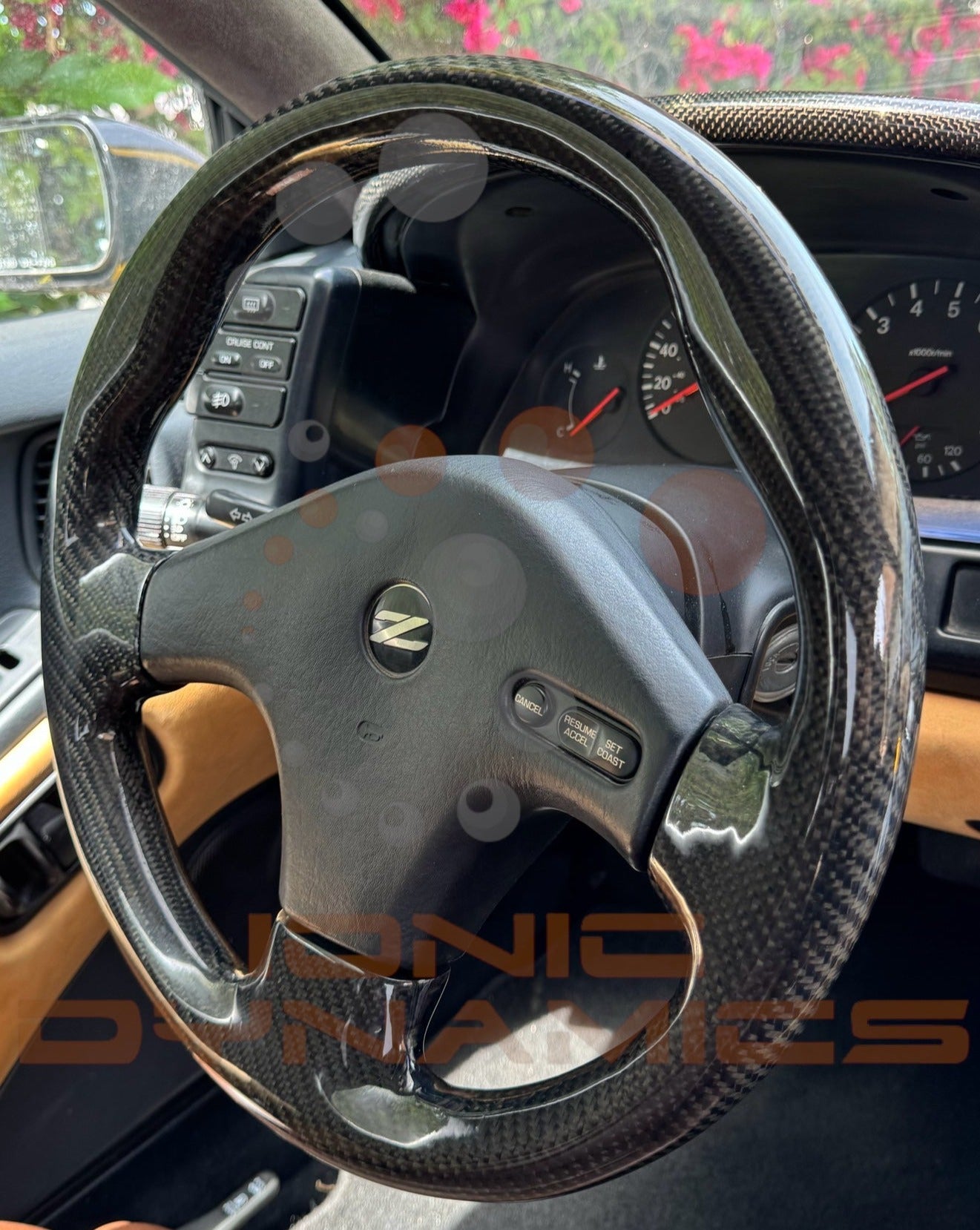 300zx Z32 Carbon Fiber wrapped steering wheel