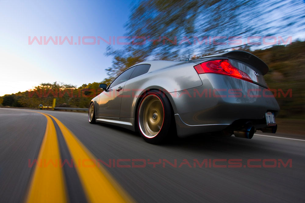 G35 Rear 2003 2003-2007 G35 Coupe R-spec rear spoiler. – Ionic Dynamics
